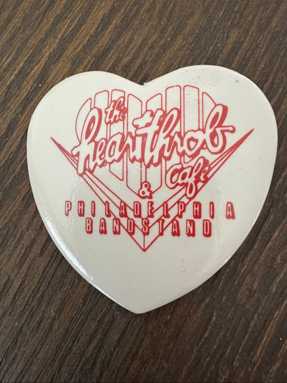 THE HEARTHROB CAFE & PHILADELPHIA BANDSTAND BUTTON ❤️ ❤️ ❤️